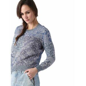 DIESEL Women's Blue M-bandana Sweater Size XS M L $178 DL9
